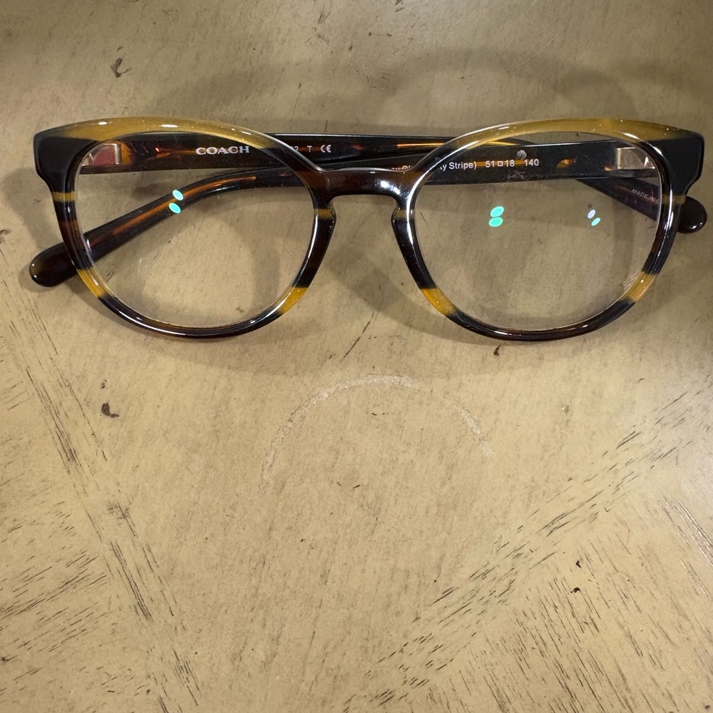 Coach Brown and Gold Women's Glasses